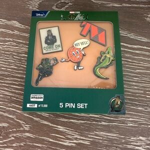 Marvel Loki Limited Edition 5 Pin Set Disney+ Amazon Exclusive